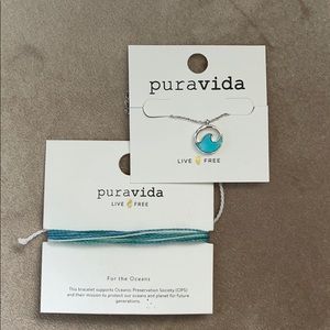 pura vida necklace and bracelet